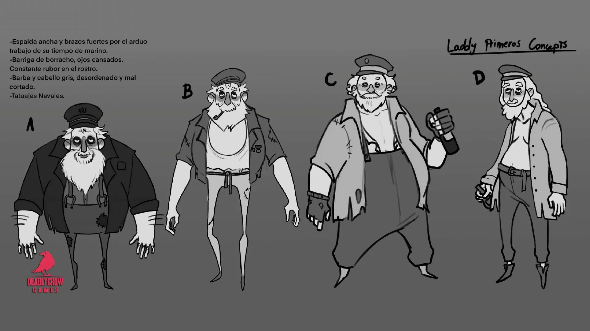 Laddy — first proportion and costume concepts